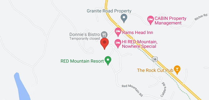 map of 105 - 4310 RED MOUNTAIN ROAD